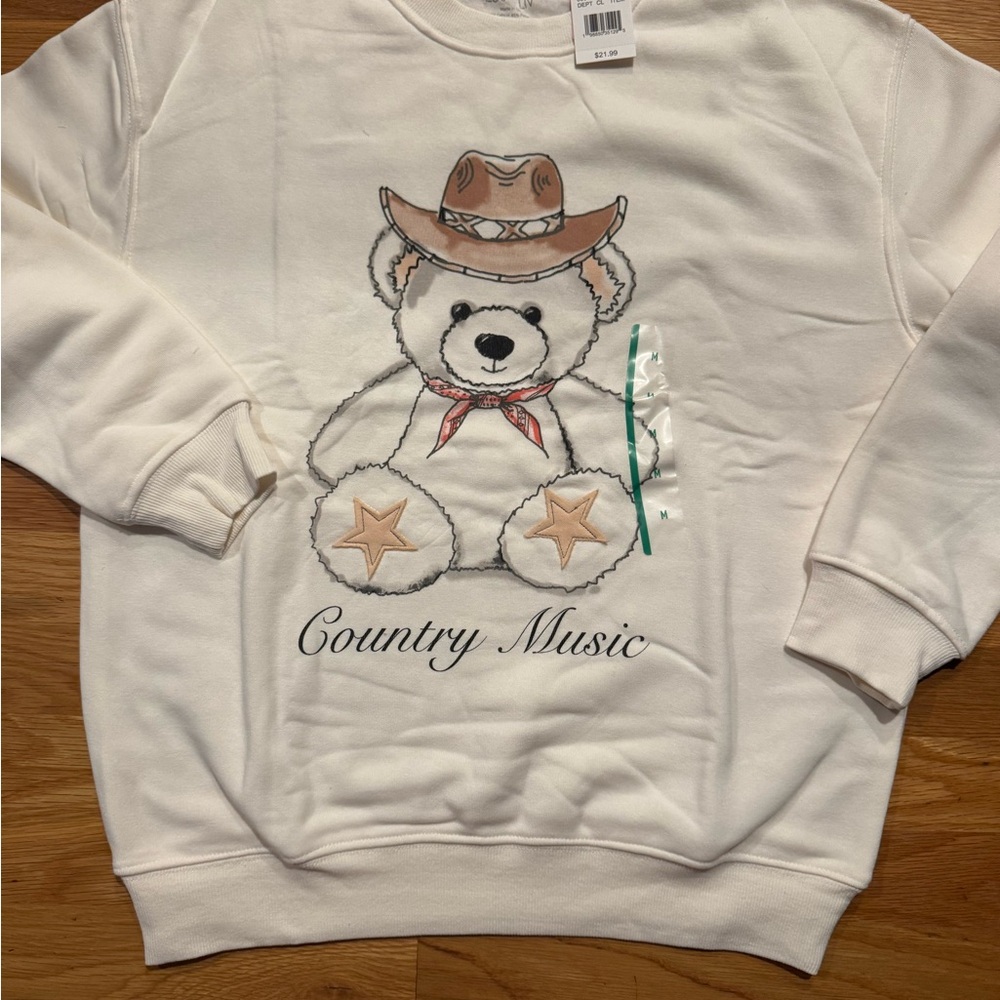 Zoe + Liv White Sweatshirt